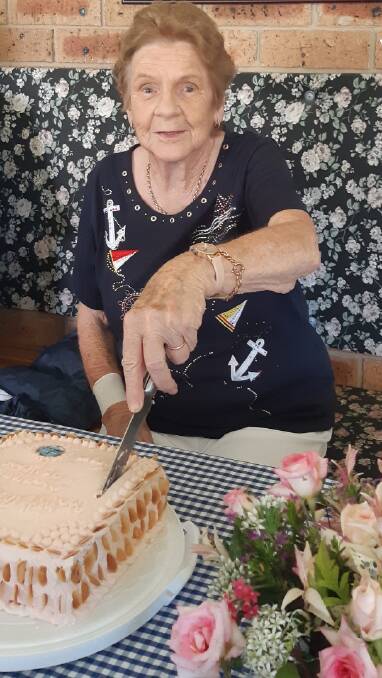Yvonne Bagnall celebrating her 90th birthday. Picture supplied.