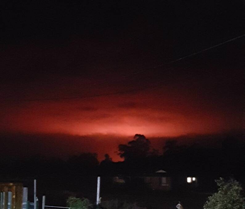Gary Mace took this photograph from Coolongolook towards Tuncurry at 4.30am Thursday, September 14.
