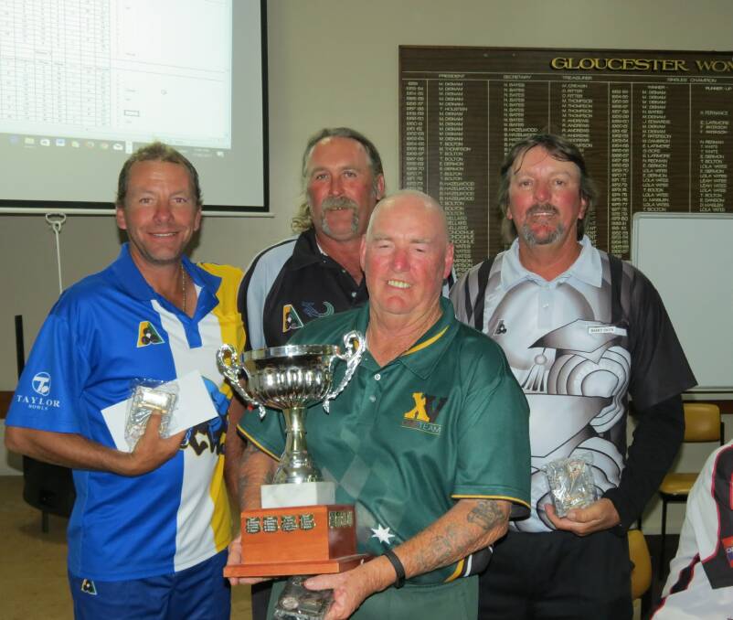 Winners: Entered as 'Ronnie Carters team' with only nicknames given; Sarge, Kiwi, Ronnie Carter and Baz. Photo: Supplied