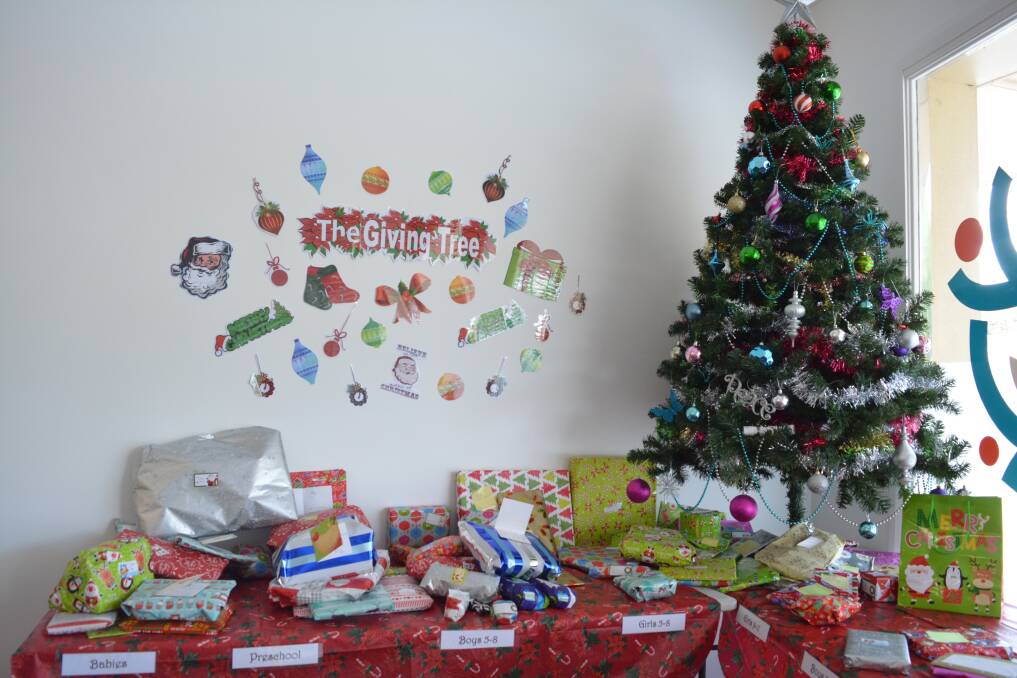 The Giving Tree is set up at the Bucketts Way Neighbourhood Group and is ready for gifts