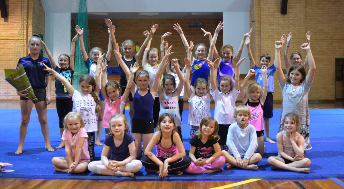 Until next year: Members of the Gloucester Gymnastics Club say goodbye to another term as they celebrate at their end of year presentation.