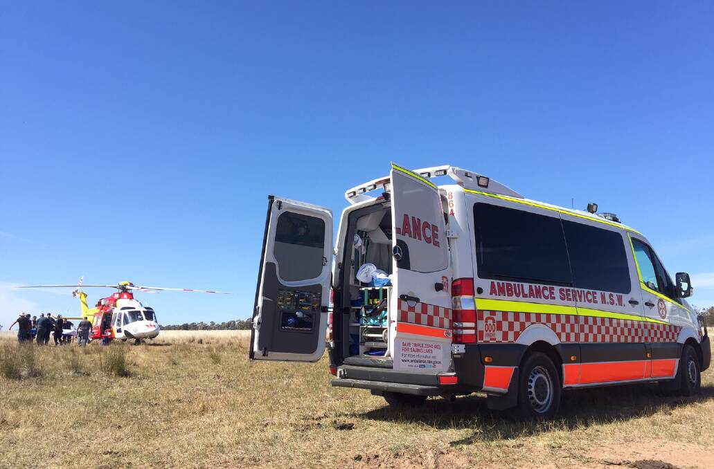 Narrabri accident. Photo: Courtesy of NSW Ambulance 