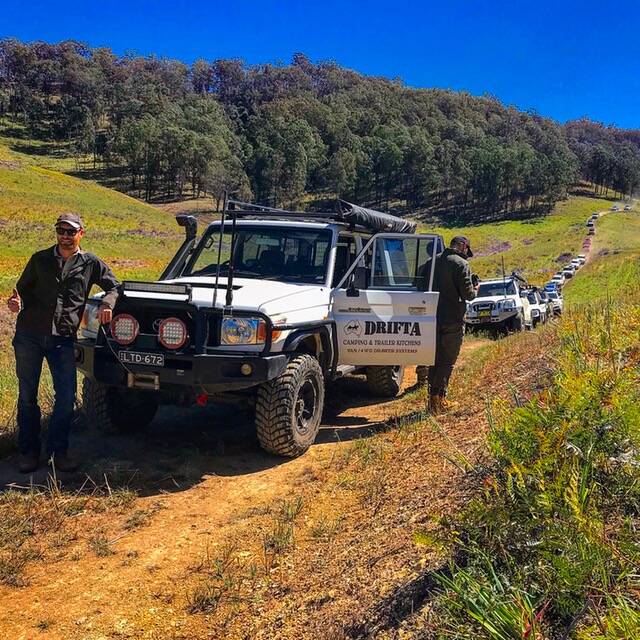 Off road adventure: Luke Sutton leads the tag-a-long four wheel drive adventure. Photo: Supplied