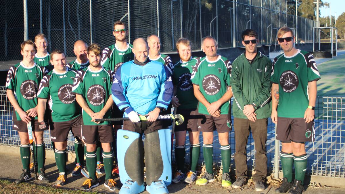 Gloucester Panthers: The Gloucester Hockey Club's division three teams gets ready to take the field on Saturday. Photo: Dave Keen