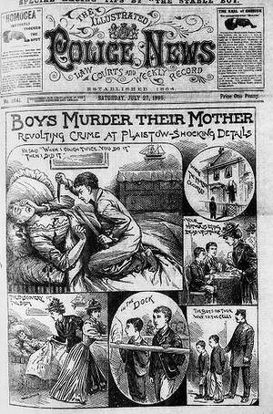 Newspapers at the time used florid language and dramatic illustrations to portray the murder and subsequent trial.