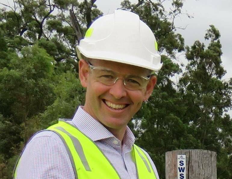 Visit: Mount Pleasant managing director Scott Winter on the site outside Muswellbrook, only months after MACH Energy paid $220 million to Rio Tinto for the coal mine.