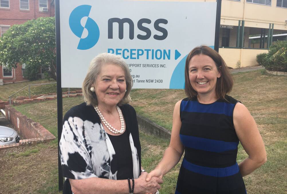 Manning Support Services president Mave Richardson and acting CEO Nikki Clancy. Photo: supplied