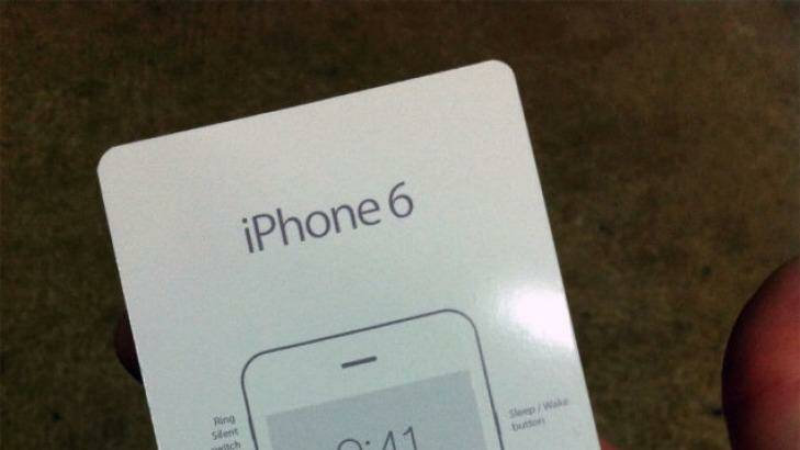 The image the French website says confirms the iPhone 6's release date. Photo: nowherelse.fr
