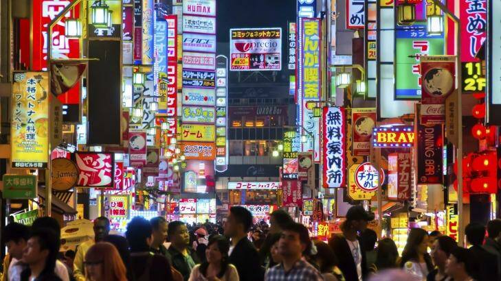 Nightlife in  Tokyo. Photo: iStock