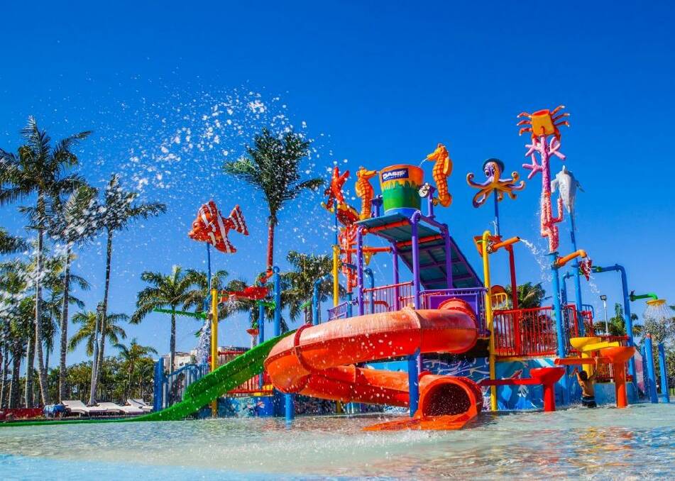 Kids will love the waterpark at Oaks Oasis at Caloundra.