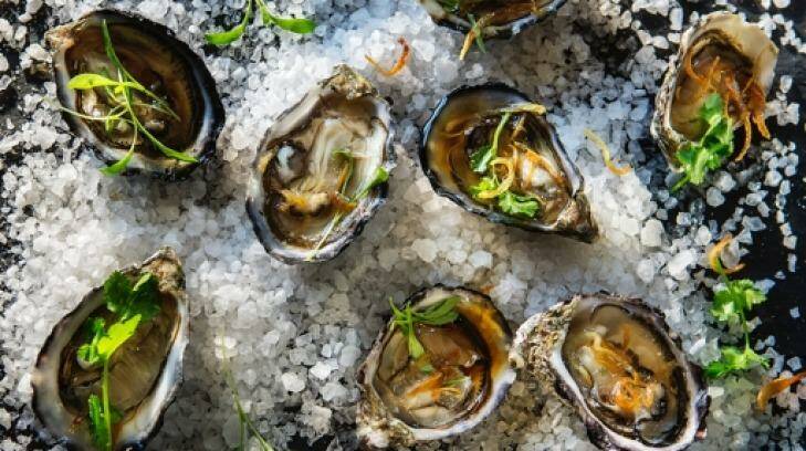 Oysters by Scott Pickett. Photo: Dean Cambray