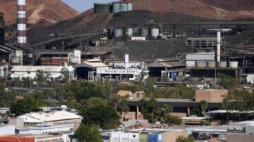 Two contract workers were seriously burned at the Mount Isa Mines copper smelter. (Dan Peled/AAP PHOTOS)