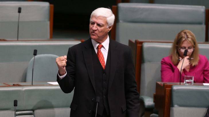 Independent MP Bob Katter had earlier backed Mr Shorten's motion. Photo: Andrew Meares