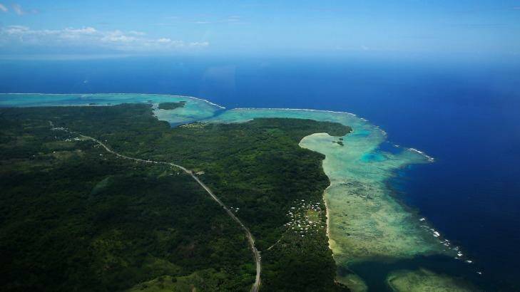 View from the Island Hoppers plane, Fiji. Photo: Catherine Marshall