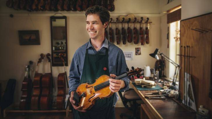 Violin maker Hugh Withycombe Photo: Rohan Thomson
