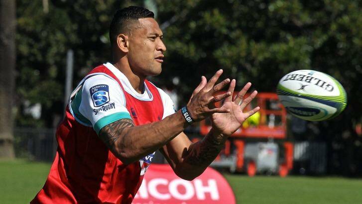 Israel Folau says the Waratahs have to lift against the Brumbies. Photo: Ben Rushton