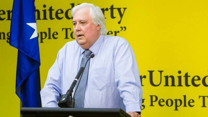 Softened conditions for ETS launch: Clive Palmer. Photo: Glenn Hunt