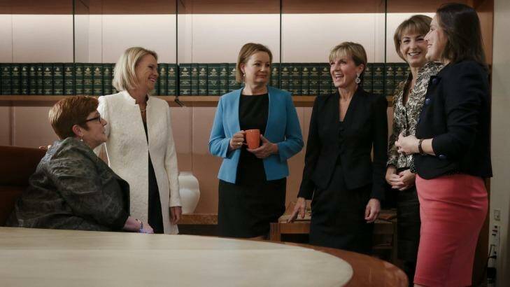 When the Liberal government came into power in 2013, Australia had only one female cabinet minister - there are now six. Photo: Andrew Meares