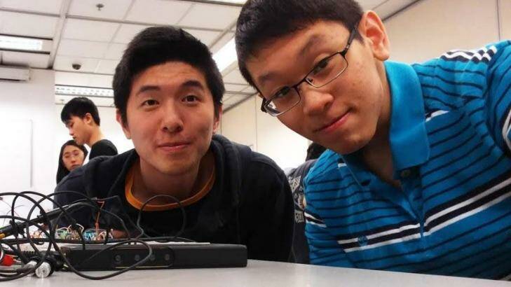 Wei Yang Tai (right) grew up in Queensland, but now studies electrical engineering at HKUST.  Photo: Supplied