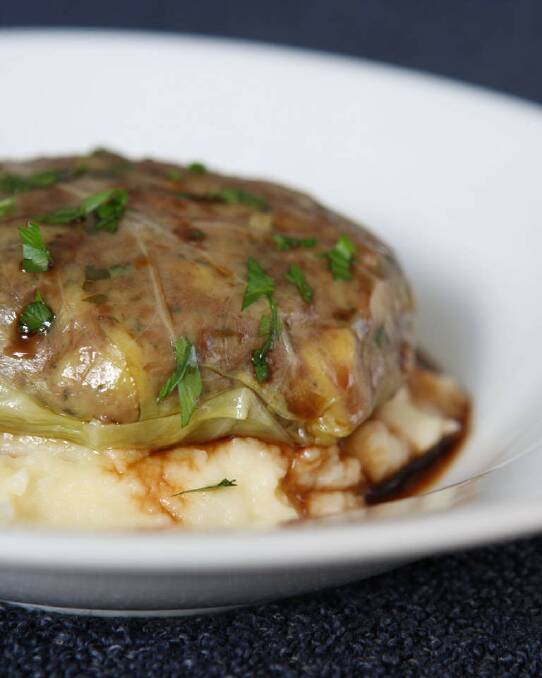 Steve Manfredi's sausage and cabbage rolls <a href="http://www.goodfood.com.au/good-food/cook/recipe/sausage-and-cabbage-rolls-20111019-29w7i.html"><b>(RECIPE HERE).</b></a> Photo: Quentin Jones