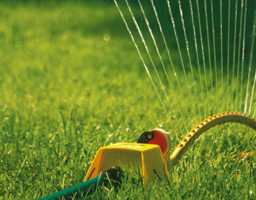 During winter there's no need to water the lawn as frequently.