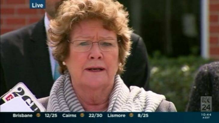 Health Minister Jillian Skinner releasing the report at Orange Hospital on Tuesday.  Photo: ABC News24
