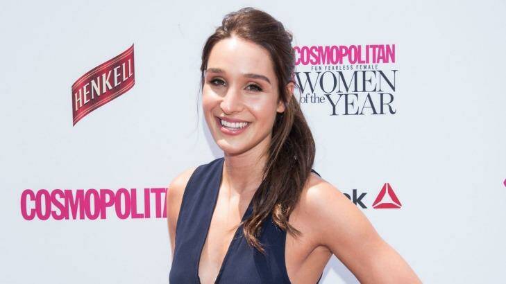 Kayla Itsines, the social media star with over 3.9 million Instagram followers, at the Cosmopolitan Women of the Year Awards on Wednesday. Photo: Cosmopolitan 