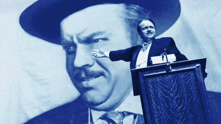 Orson Welles in <i>Citizen Kane</i>.