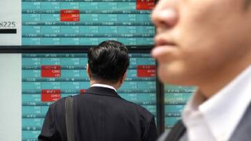 Japan's Nikkei 225 index is on track for its largest weekly loss since December 2022. (AP PHOTO)