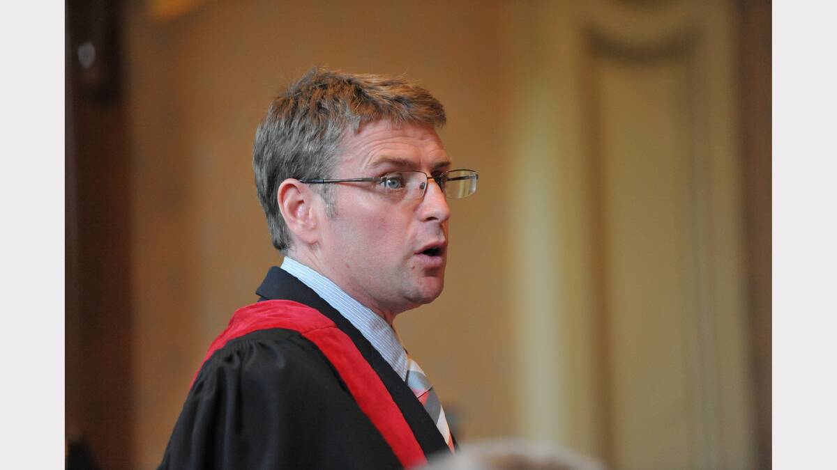 Deputy Mayor Jeremy Ball, pictured at the 2011 swearing in of new Alderman.