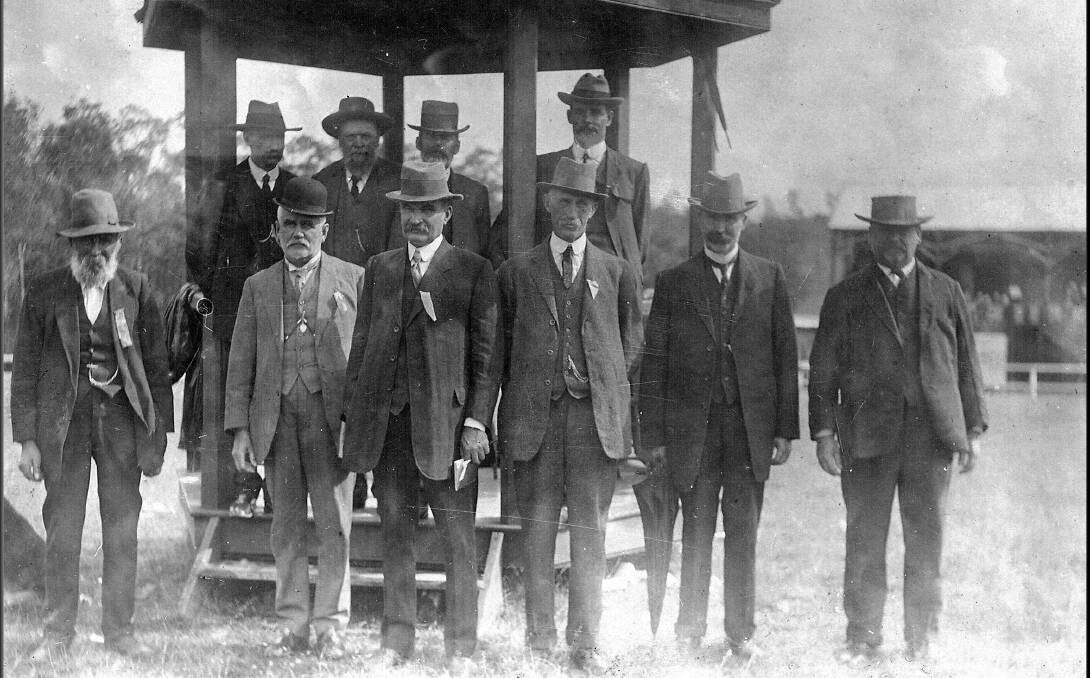 An undated photo of Gloucester Show officials.
