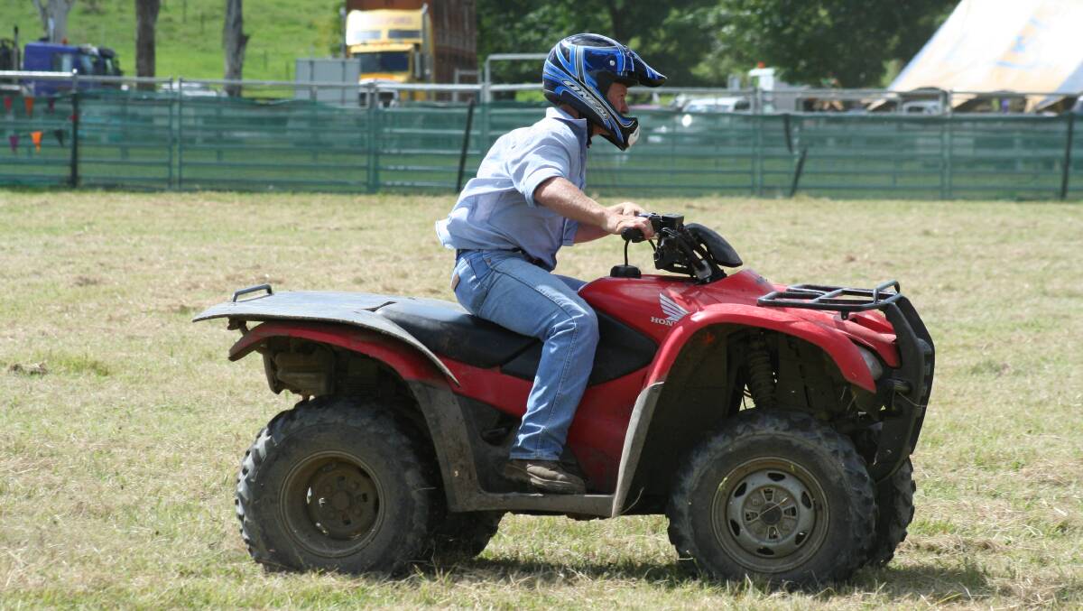 Raymond Blanch doing a quad bike demonstration at the 2008 Gloucester Show.
