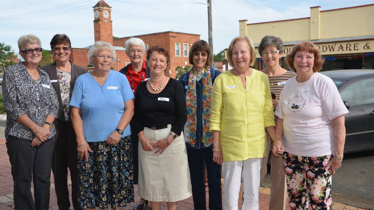 Gloucester residents Carmel Fryer, Molly Stevens, Johanna Heyink, Barbara Mansfield, Doris Gilkerson, Jean Taylor, Kate Whiffen, Ann Singh and Erica Cushway.