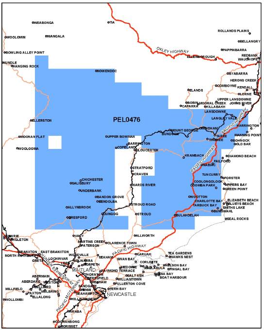 Pangaea's gas licence for a large area of land surrounding Gloucester has been cancelled by the State government.