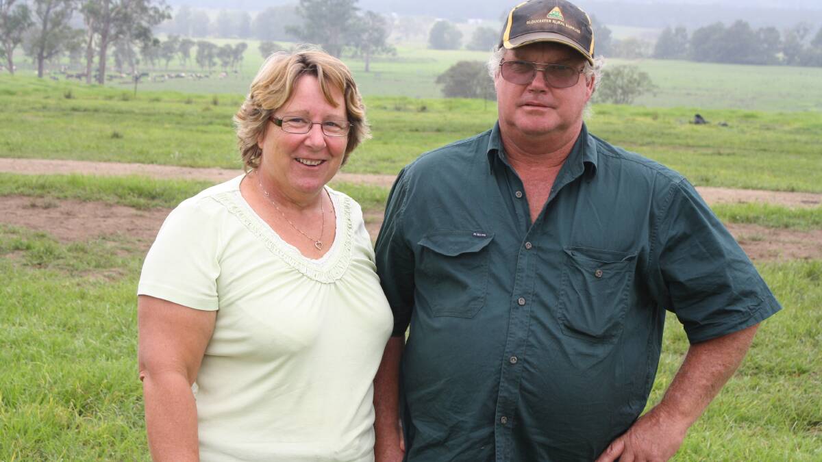 Bill and Sandra Williams on their property midway between Gloucester and Stratford.