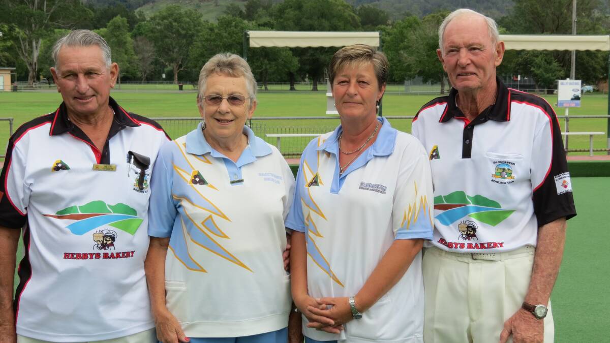 Runners-up Kevin Everett, Jill Everett, Tammie Collins and Kevin Burley.