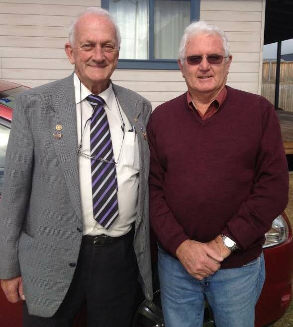 Helping hand: Graham Holstein and Paul Sheridan coordinators of the Red Shield Door knock Appeal this Saturday and Sunday.