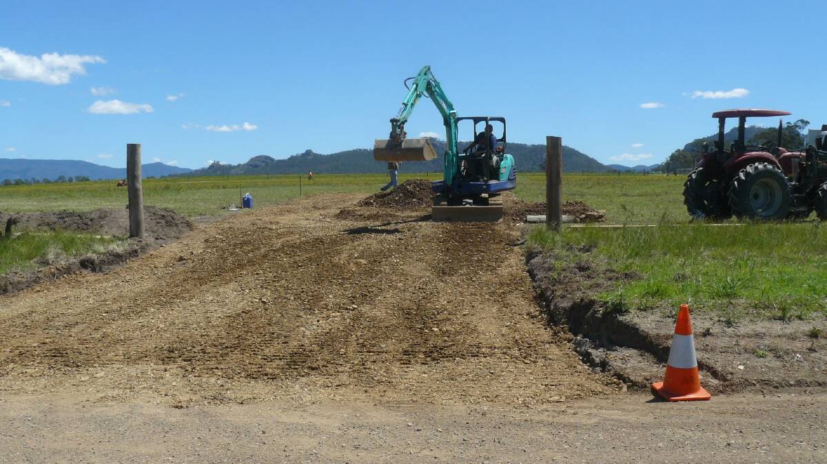 Work at the site of a temporary protest camp on Jacks Rd has commenced.