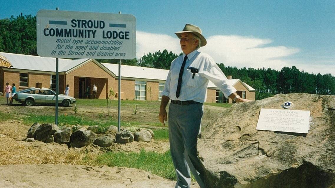John Bowen at the site of the future Stroud Community Lodge.