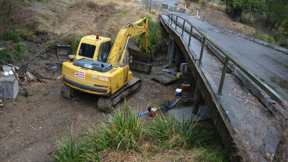 Council has started work to re-open Jacks Rd Bridge.