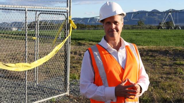 AGL's outgoing manager of upstream gas Mike Moraza at a property the company owns at Forbesdale.