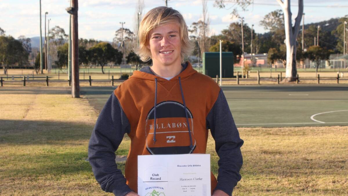 Harrison Clarke broke a 22-year-old little athletics record.