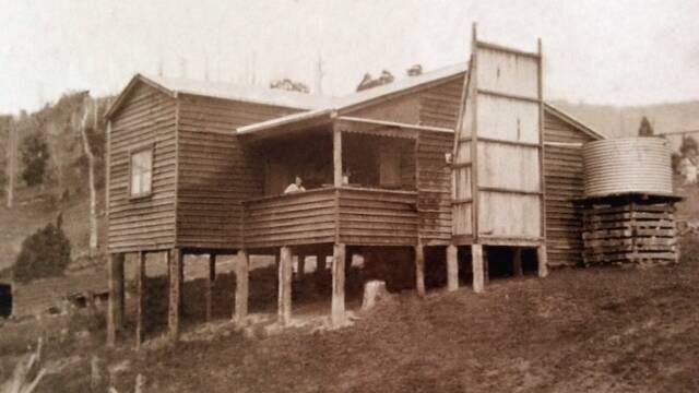 Mona and Eric's home at Carsonville, constructed of locally sourced and sawn timber.