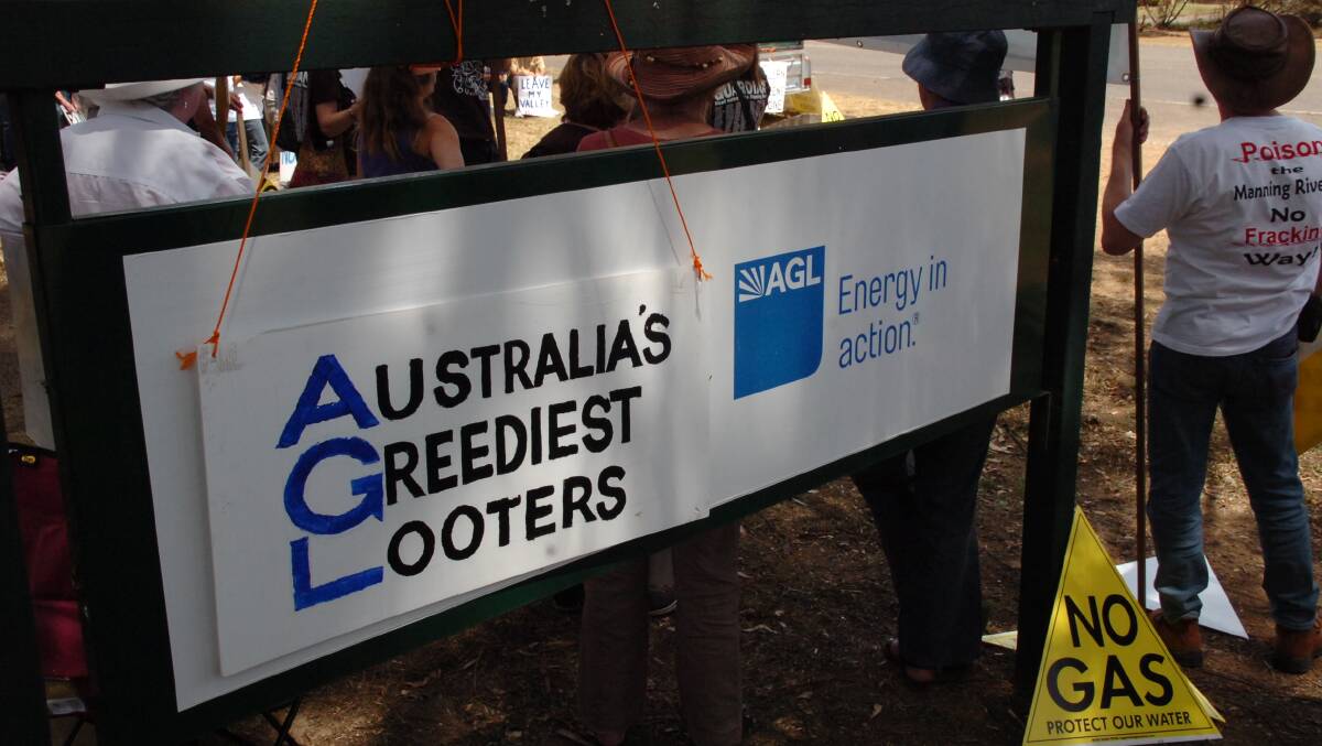 Global brokerage firm Credit Suisse says opposition could threaten AGL's Gloucester Gas Project.