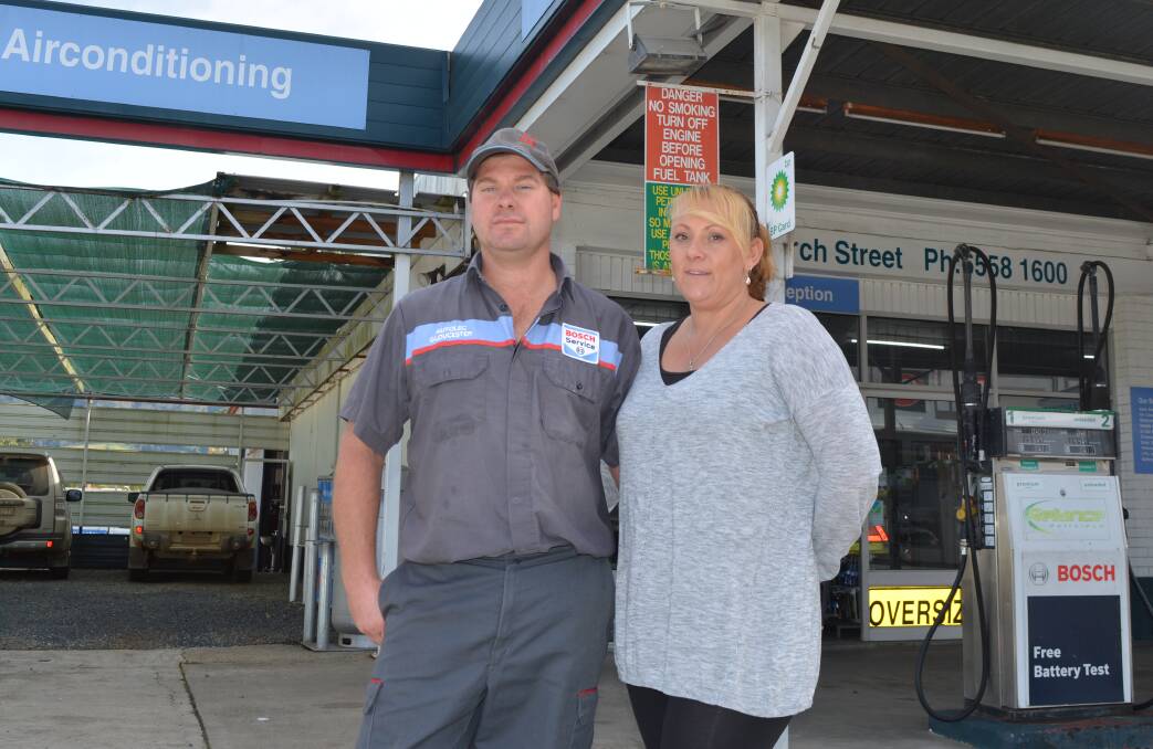 Don’t forget about business: Jason and Alison Blanch said business will be hit hard by the proposed rate rise.