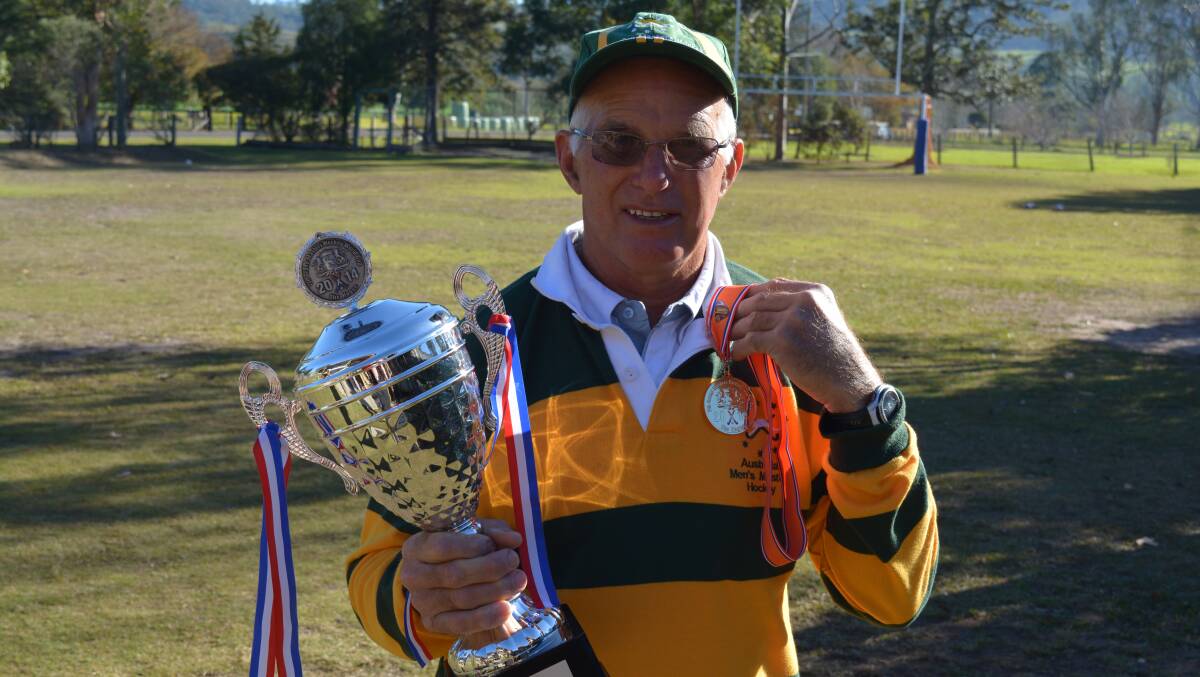 Gloucester's Bruce Snape captained the Australian men's over 60s side to victory in the recent hockey World Cup.