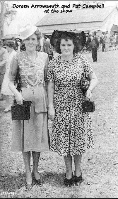 An undated photo of Doreen Arrowsmith and Pat Campbell at the Gloucester Show.