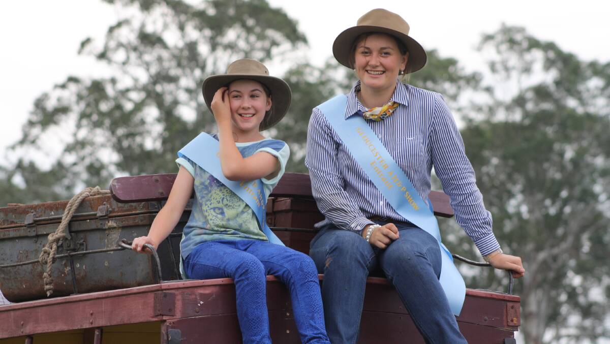 Anneka Hooke and Laura Bignell hitch a ride on the mail coach.