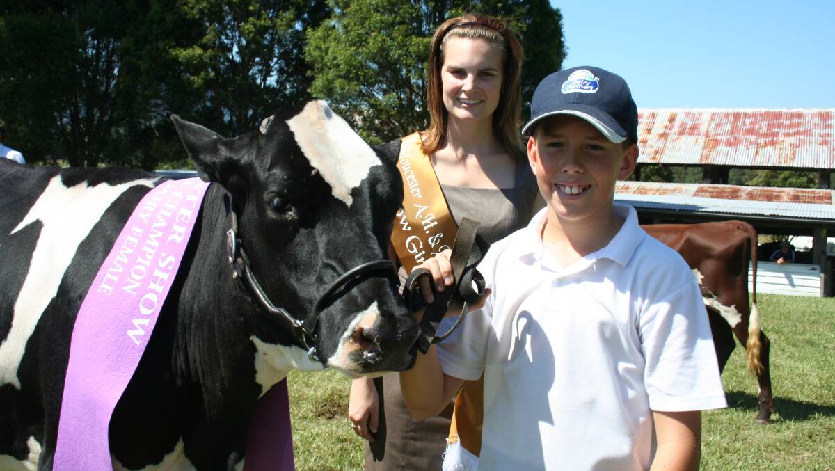 Gloucester Showgirl Samantha Ratley and Thomas Relf at the 2010 Gloucester Show.