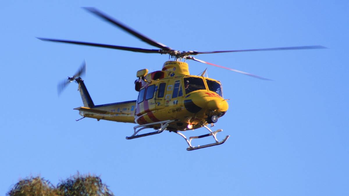 The Westpac Rescue Helicopter was called to Gloucester this morning to transport a woman injured in a small truck roll-over on the Thunderbolts Way.